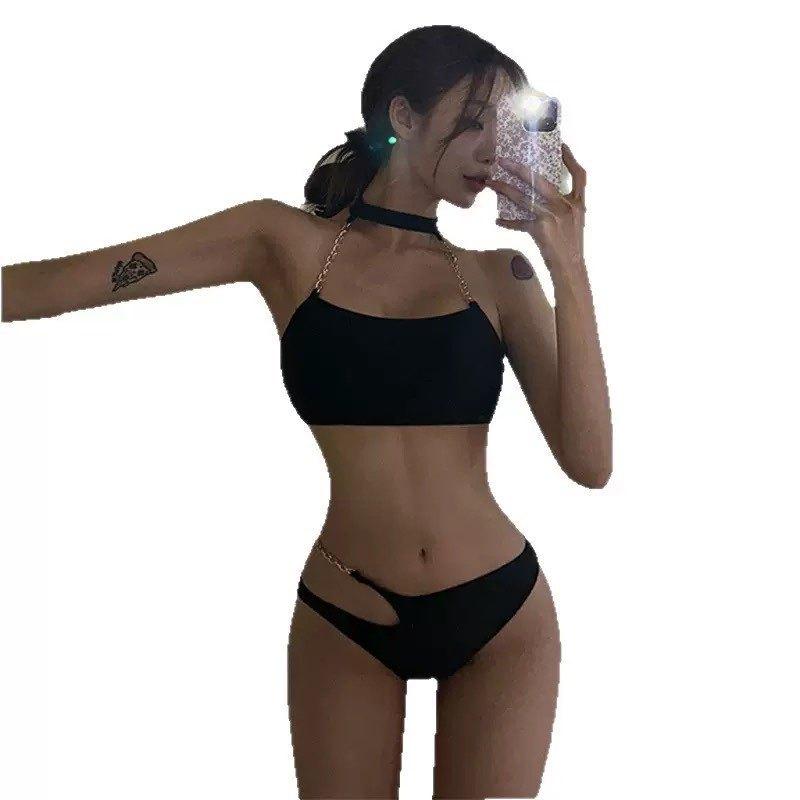 Source new sexy bikini swimsuit women ins wind vacation hot spring split swimsuit