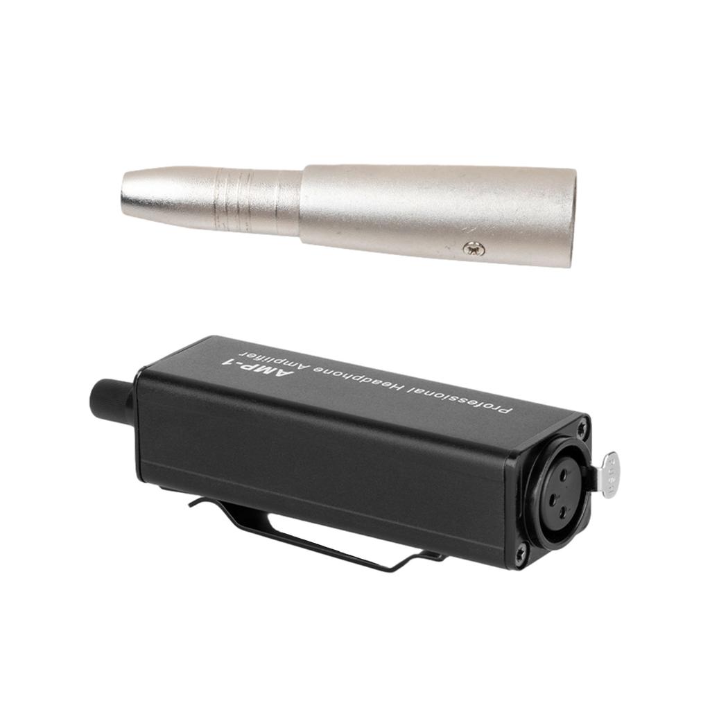 Universal XLR to 3.5mm Headphone Amplifier No Interference HiFi Sound Quality with Output Volume Control for Music Lover