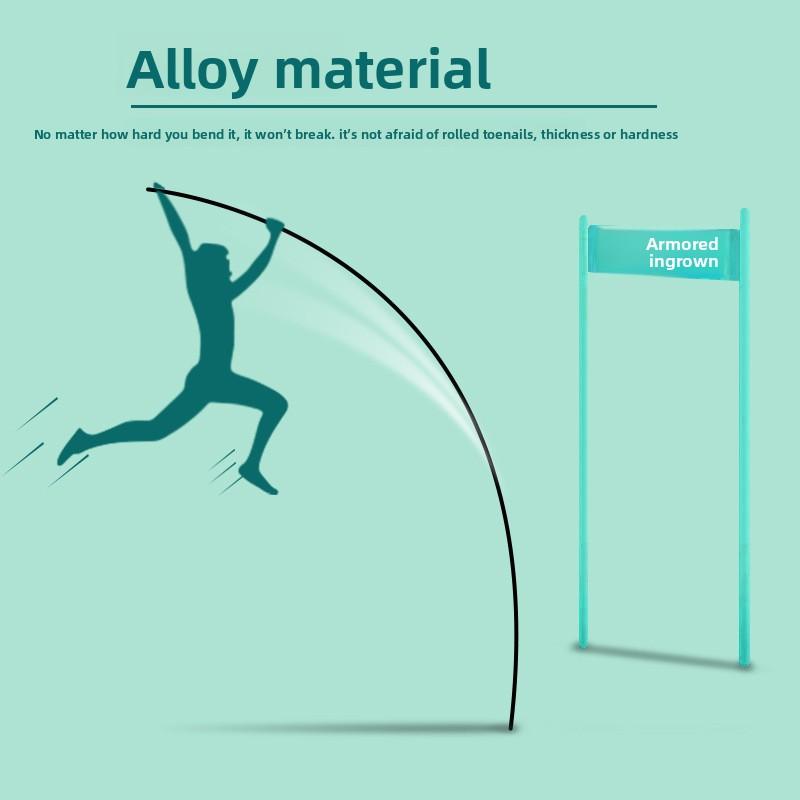 Lockige Nagelorthese Nickel-Chin-Legierung Memory-Rückprall Positiver Nagelkleber Nagelfalz Eingelegter Nagel Positiver Nagelpflaster Zehennagel Langes Fleisch