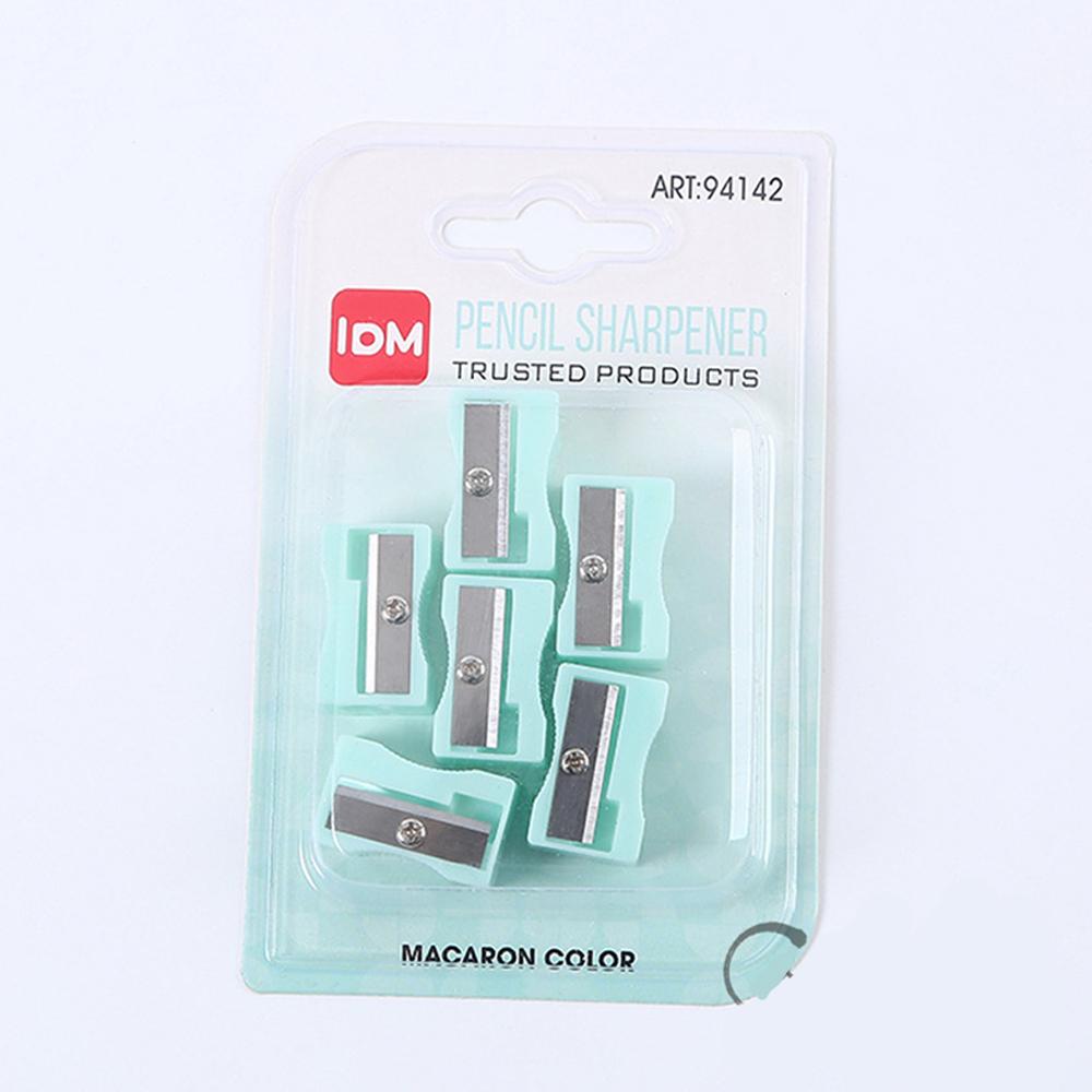 

Creative Mini Pencil Sharpener for Students Cute Small Square Single Hole Manual Pencil Sharpener for Children светло-зеленый