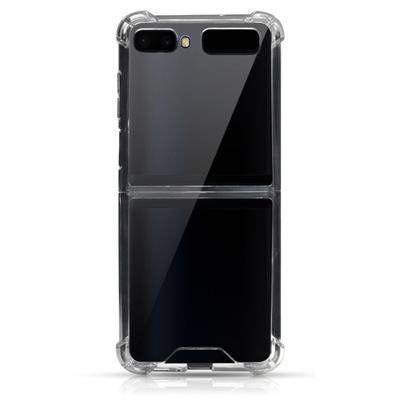 Transparent Case For Samsung Galaxy Z Flip 3 Soft Tpu +Pc Four -Corner Explosion -Proof Protective Cover For Galaxy Z Flip Case