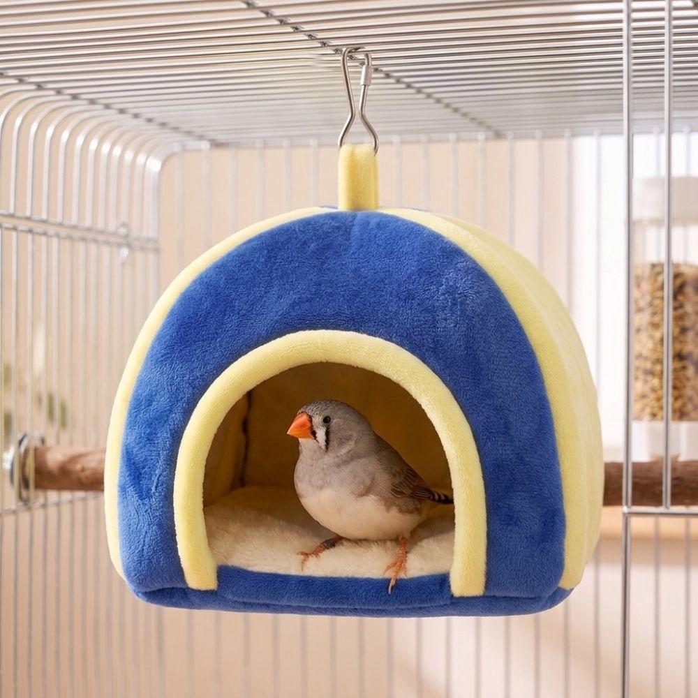 Sherpa Innenfutter Papageienfleece Warmes Nest Kleiner Vogel Winterhaus Käfigdekoration