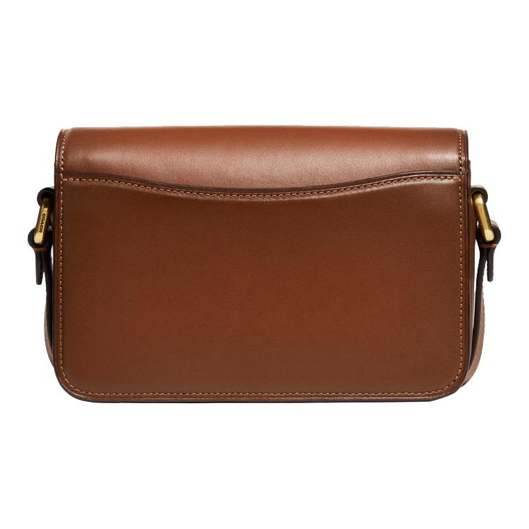 Coach Studio 19 Label C Logo Buckle Flap Crossbody Bag Women Crossbody Bag Saddle C8078-B4L4A