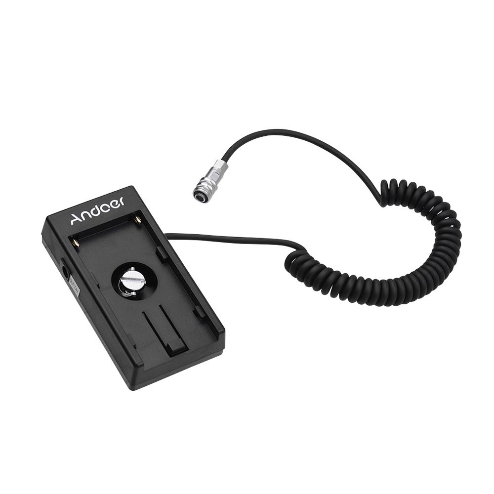 Andoer Camera Battery Converter Adapter Plate Mount Plate with Spring Cable for Sony NP-F550 NP-F750 NP-F970 Series High Quality
