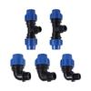 20/25/32mm PE Pipe Fitting 1/2" 3/4" 1" Male Thread Elbow Tee Connector Garden Greenhouse Agriculture Irrigation Water Connector