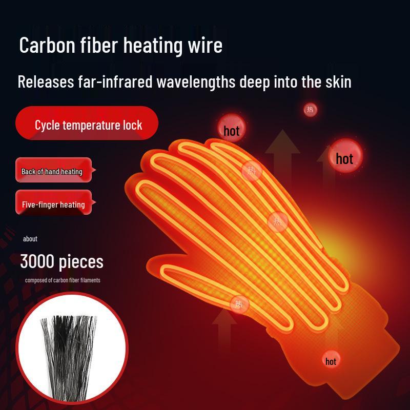 Waterproof Heated Ski & Riding Gloves: Windproof, Thickened for Cold Protection