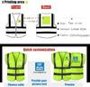 High Visibility Safety Vest Custom Your Logo For Free Protective Workwear With Reflective Strips Outdoor Work Traffic Vests