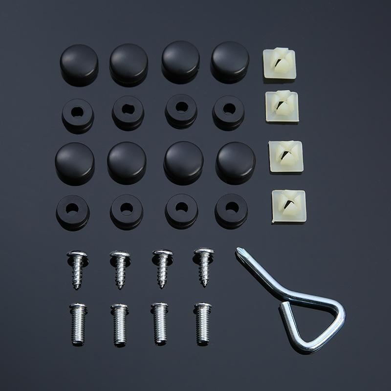 2PCS Motorcycle License Plate Frame Aluminum Alloy Plate Frame Personalized Modification of Bicycle License Plate Frame