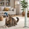 USB Rechargeable Cat Teasing Stick Suction Cup Base Electric Butterfly Cat Toy Cat Exercise