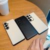 Vintage Genuine Leather Phone Case for Samsung S25ultra-Crack Shockproof Waterproof Simple Business Hard Cover for Samsung S25/S25ultra/S25plus