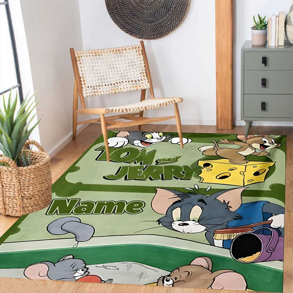 Warner Bros. Works (58) Customize your name rug, office chair cushion, home bedroom living room gift.
