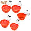 8Pcs Plastic Automatic Chicken Drinker Bowl Duck Drinking Cup Chicken Goose Feeder Poultry Bowls and Drinkers Cups Water Tools
