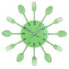 Creative Metal Cutlery Wall Clock - Silent Quartz for Living Room or Kitchen Art Decor