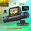 M80 Pro 4-Channel Dash Cam with Four Lenses, 1080P HD, Infrared Night Vision, and Parking Monitor