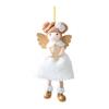 Christmas Angel Ornament Plush Felt Doll Festive Christmas Tree Decoration with Lanyard Holiday Spirit Hanging Pendant