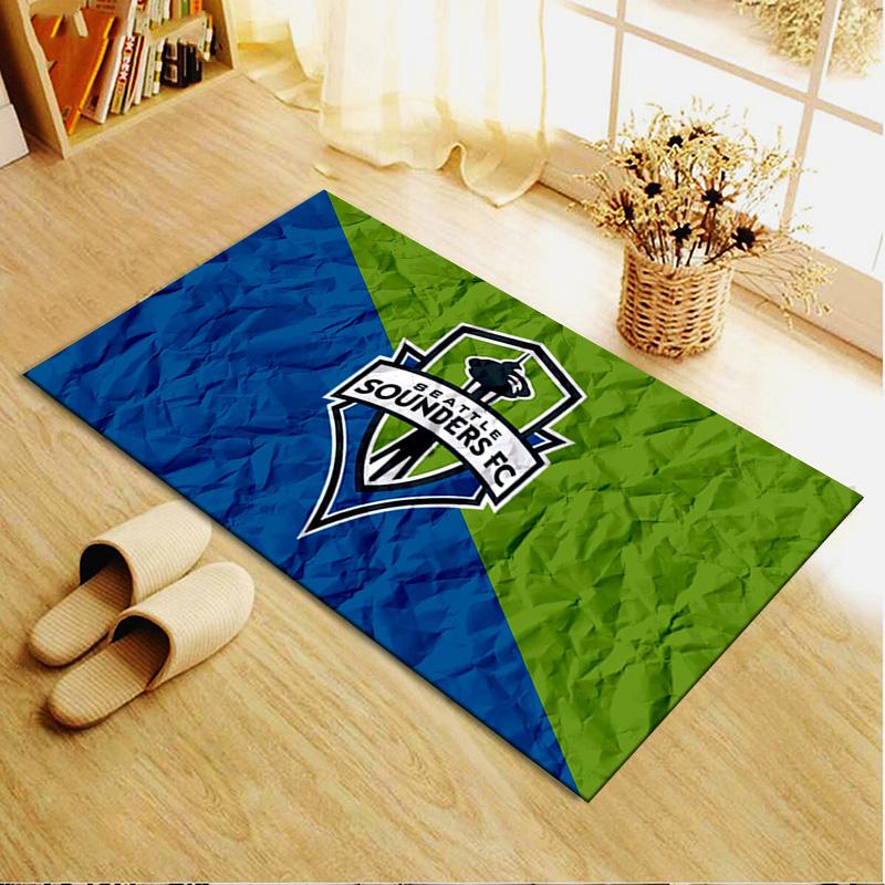Seattle Sounders FC Carpet Rug for Living Room Bedroom Home Sofa Decoration,Kids play Non-slip Floor Mat