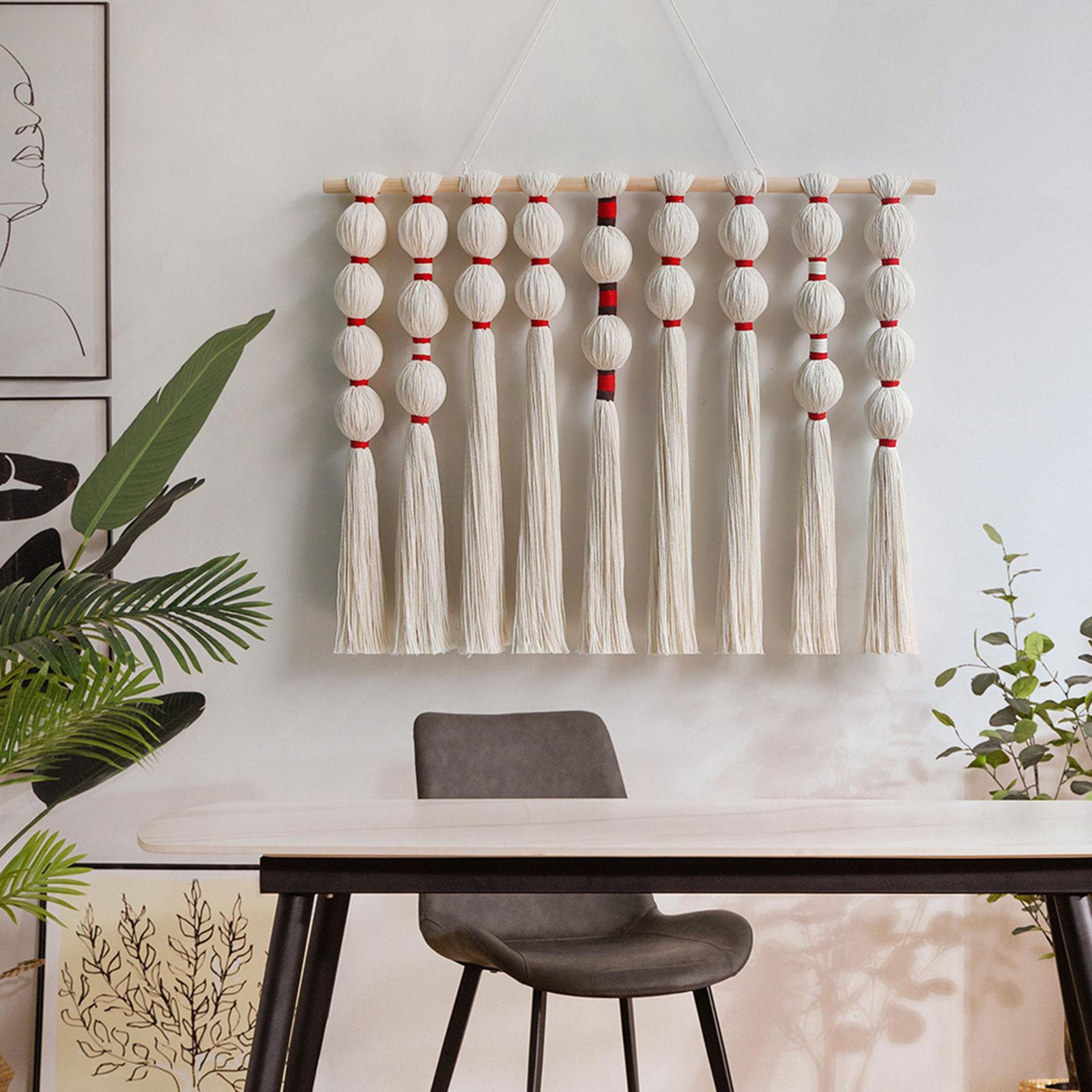 

Макраме Подвесной Гобелен Фон Декор Богемское Настенное Искусство для Вечеринки Ванной Комнаты Задник Rose Red White