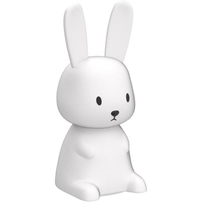 Veilleuse Lapin SOLIDEE Tactile 7 Couleurs USB Rechargeable