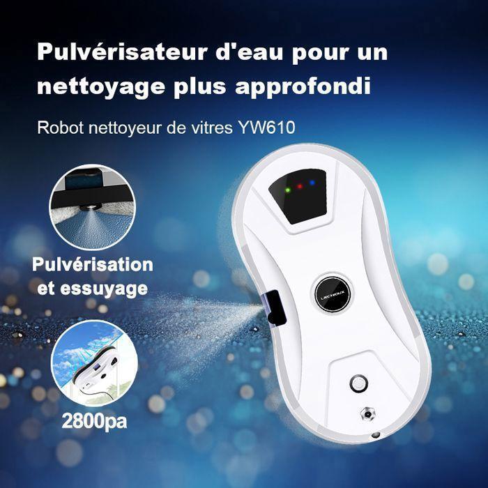 LIECTROUX Window Cleaning Robot YW610 - High performance, water tank 30mL, Robot cleaner self-sustaining intelligent window cleaner