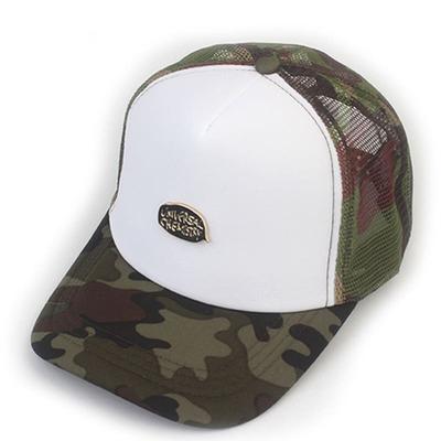 Universalus cheminis White Camo Trucker tinklelis kepurė Trucker