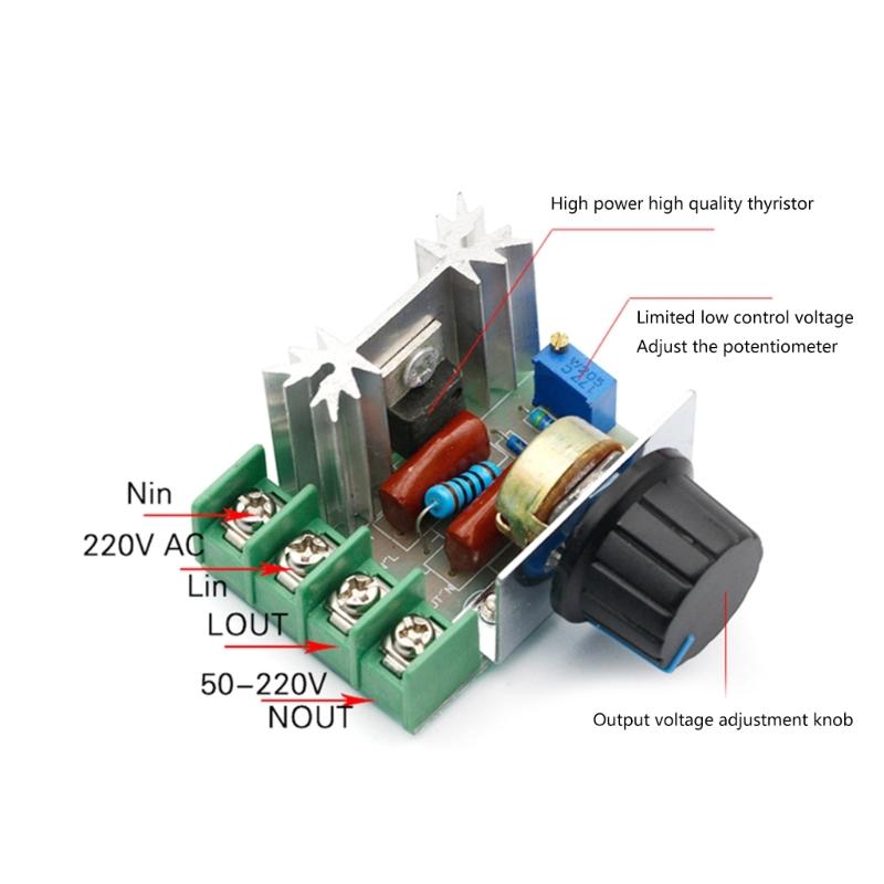 Upgradedc Motor Regulator Motor Speed Regulator 2000W for Electrical Appliances