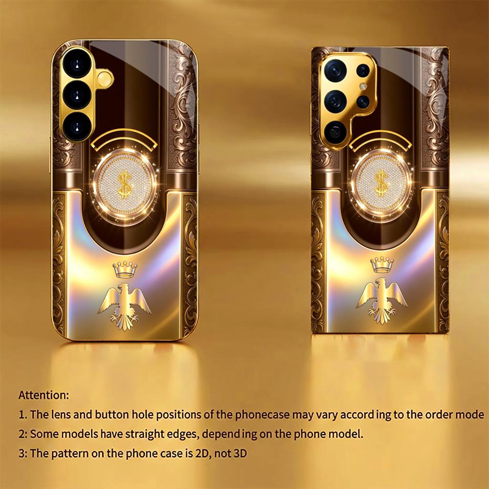 New Colorful American Eagle phone case glass s26 ultra case s25 ultra case for Samsung Galaxy S26 S25 S24 S23 S22 FE Ultra Plus