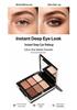 Matte Earth Tones Multi-use Eyeshadow & Contour Palette - Pigmented, No Fallout, Versatile Low Saturation Colors