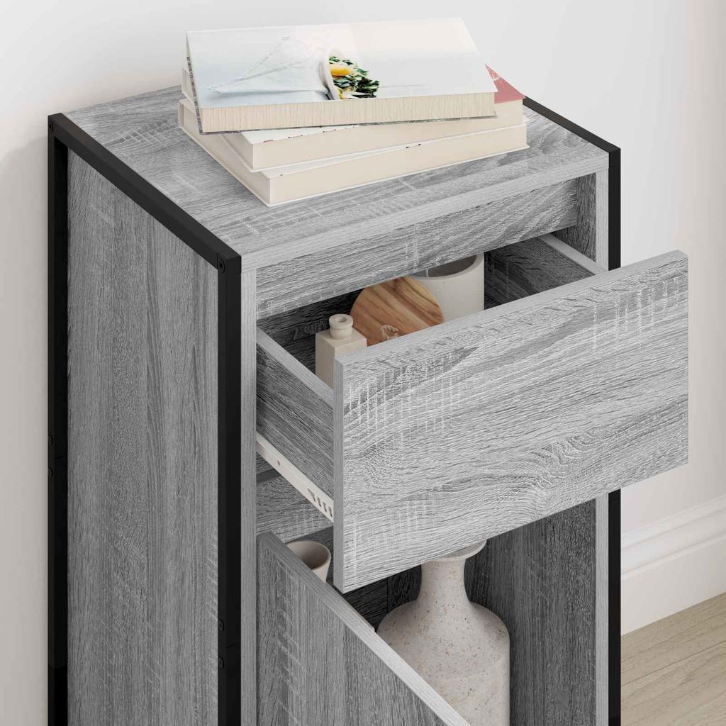 Sideboard Sonoma Grey 43 x 36 x 75.5 cm Particle Board