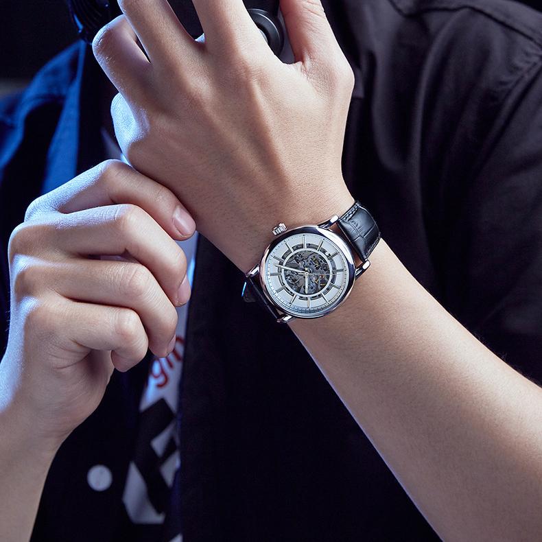 AILANG Neue Uhr Hohl Automatische Mechanische Uhr Herrenuhr Wasserdicht