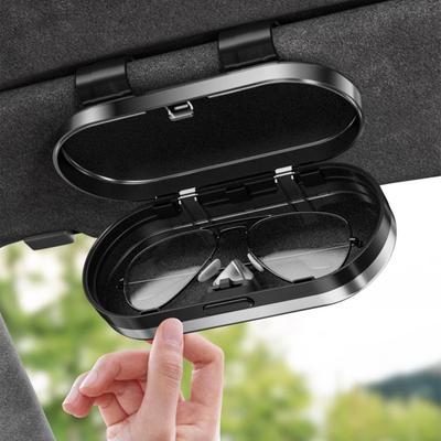 Sonnenbrillenhalter für Auto-Sonnenblende Brillen-Aufbewahrungsbox Brillenetui für LKW-Fahrer Polarisierte Gläser Langstreckenfahrten