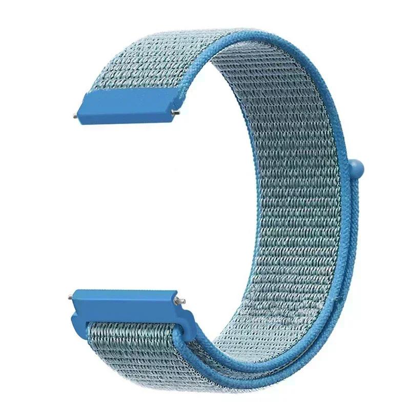 20mm Universal Kids Smart Sport Watch Band Nylon Loop Strap Adjustable Wristwatch Replacement Comfortable Children Watch Straps
