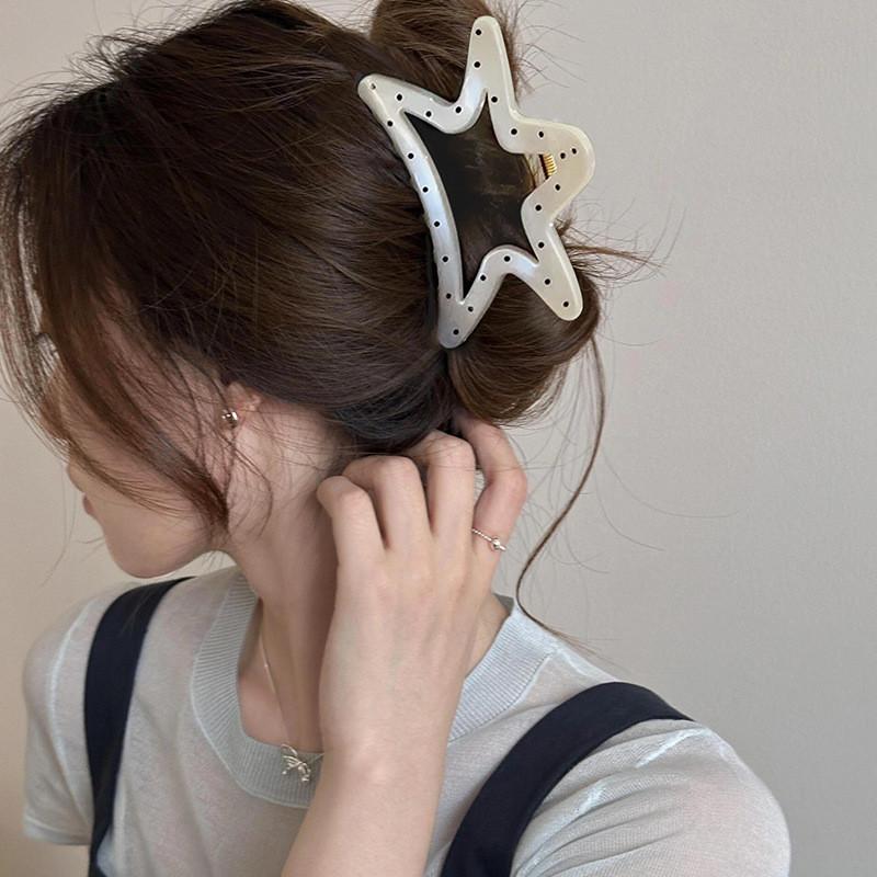 Polka Dot Versatile Hair Clip Feminine Hair Shark Clip Fashion Sweet Hair Accessories