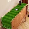 Nepnuser Linen Soccer Table Runner Sport Table Decoration Boy Soccer Birthday Party Supplies for Farmhouse Rustic Vintage Table Cover Home Kitchen