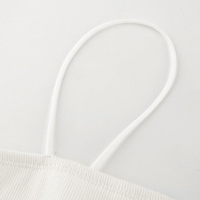 Women Spaghetti Strap Top Slim Fit Sleeveless Crop Top