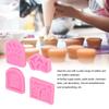 4pcs Easy Release Fairy Garden Molds Non-Stick Fondant Cake Molds  Wedding Cake Decor