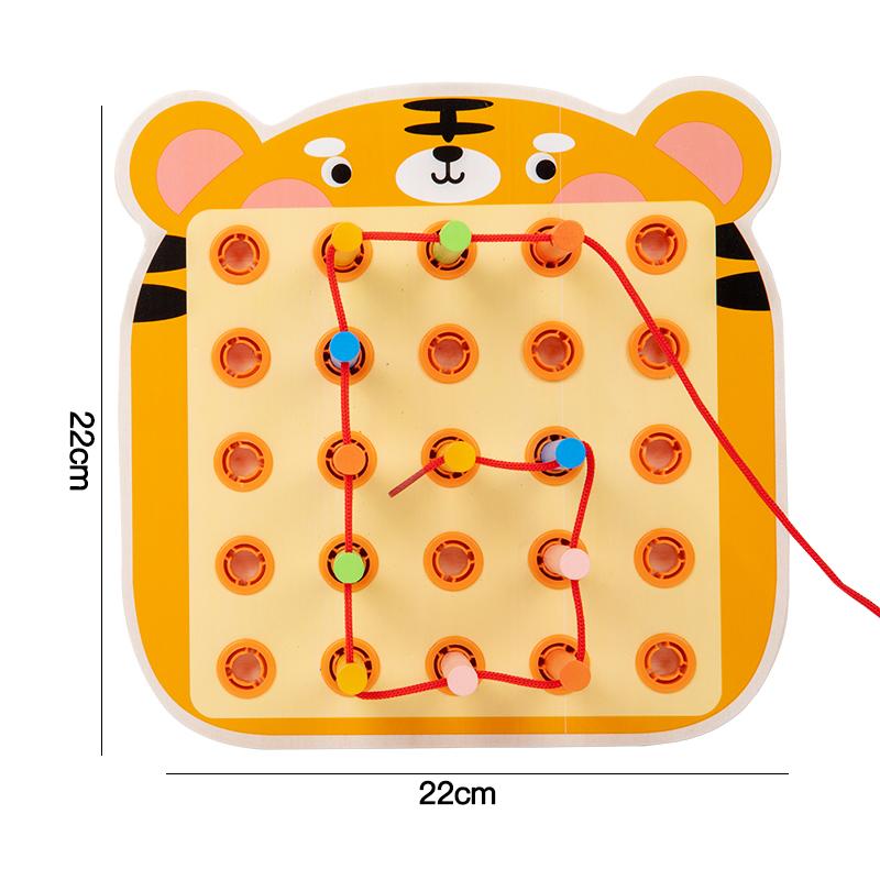 Montessori Educational Rope Play Early Educational Threading Parent-Child Toys Exercise Hands and Feet Flexibility Toys Gifts