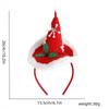 Elf Hat Christmas Headband - Festive Headwear for Kids & Adults, Party Supplies with Santa Claus Leg Design