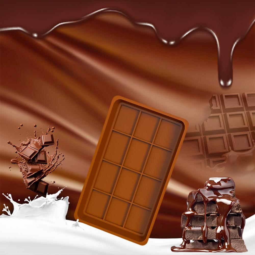 Formy na čokoládové tyčinky Silikonové tyčinky Rozbitné Formy na tavení vosku Snadné uvolnění Obdélník Odolný pro bílkoviny a energii Ručně vyrobený dárek