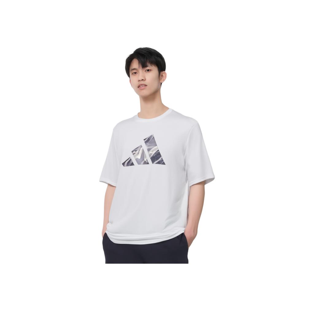 adidas Designed for Movement HIIT Training Tee White/Black Men Streetwear IB7921