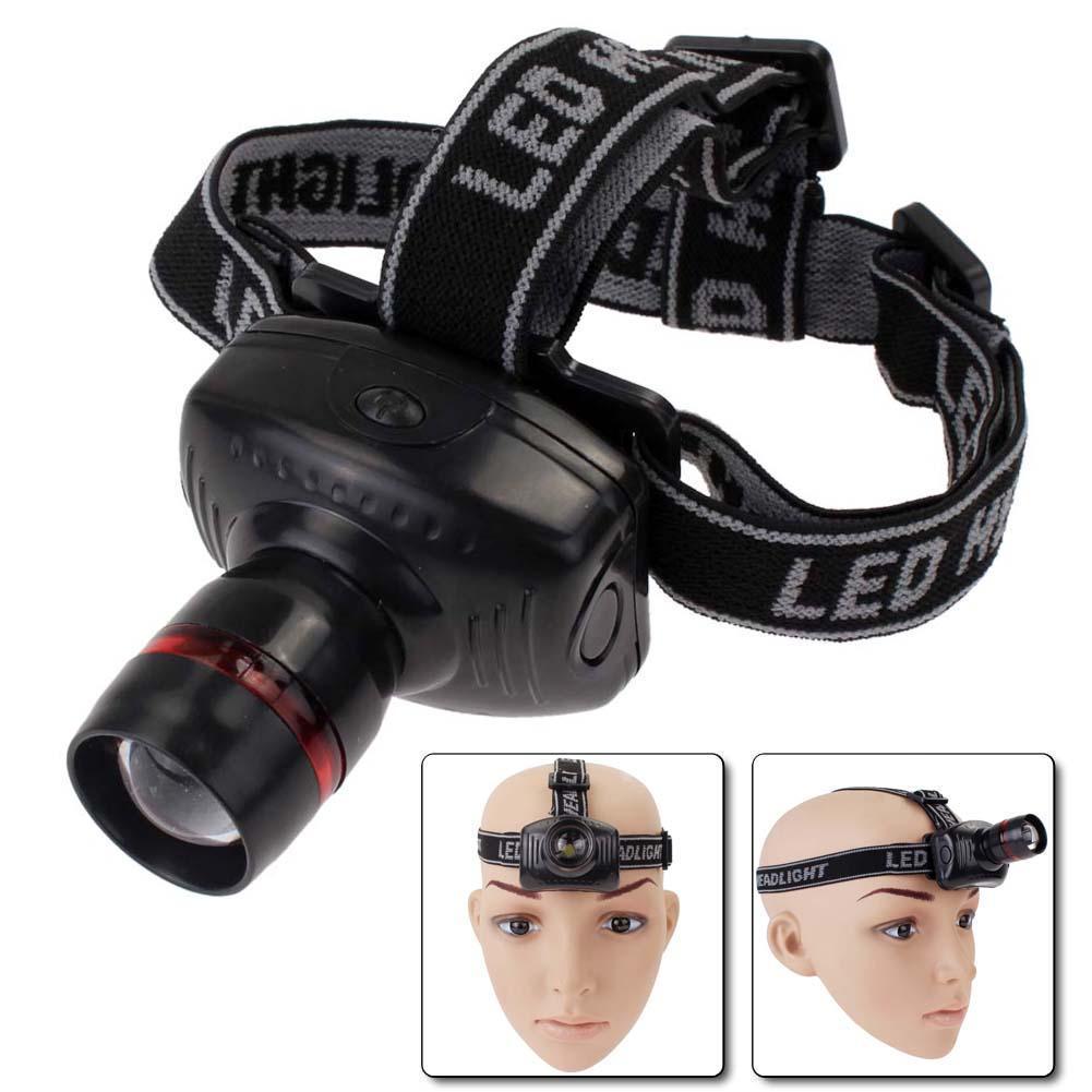 Black Headlamp with Red Ring Light