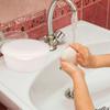 Portasapone in Plastica Contenitore Rotondo per Sapone Scatola per Sapone Angoli Arrotondati Casa Stanza del Dormitorio Hotel Viaggio