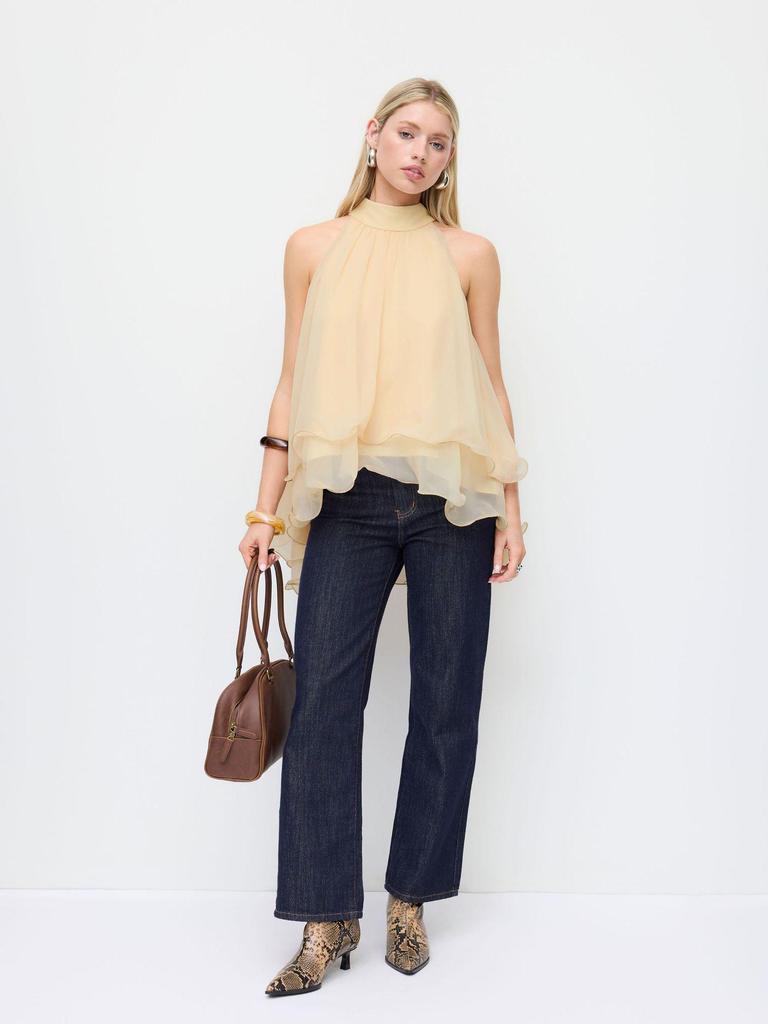 Women's Stylish Irregular Loose-Fit Top - Flattering, Lightly Mature Design