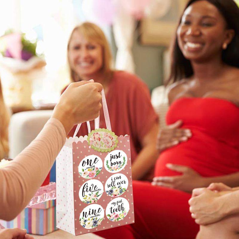 12Pcs Baby Monthly Stickers and Milestone Stickers Neutral Baby First Year Month