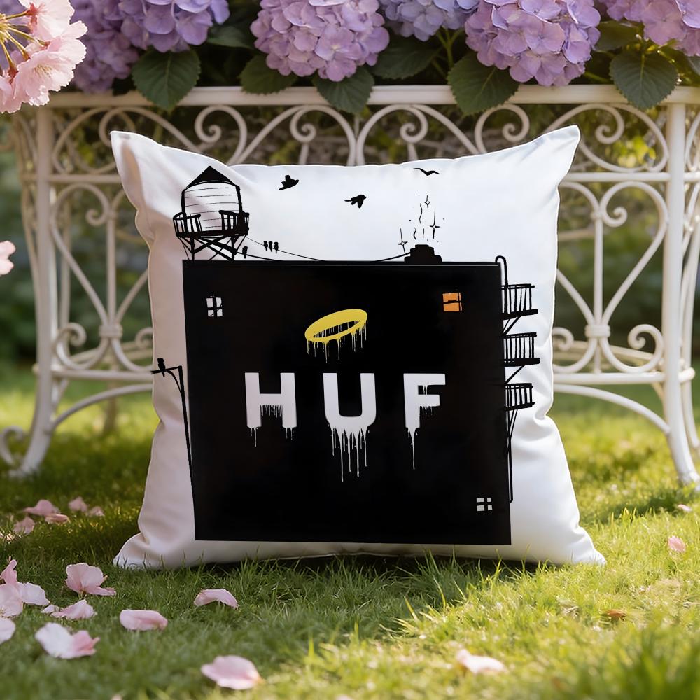 Brand H-Huf Fashion Cushion Cover Home & Car Dual-Scene Pillow Cover: Reversible for Premium Comfort