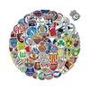 100 Peças Adesivos de Logo de Time de Futebol, Pacote de Adesivos de Clube de Futebol, Adesivos de Vinil à Prova d'Água, Adesivos de Jogo da Copa do Mundo para Laptops