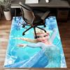 Custom Frozen Mat Personalized Name, Polyester Washable Indoor Entryway Rug, Gift for Christmas, Easter, Thanksgiving Day