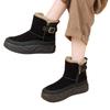 Fashion Thick Soled Snow Boots for Women's Winter New Style with Plush Warm and Casual Cotton Boots, Fashionable Thick Soled Cotton Shoe