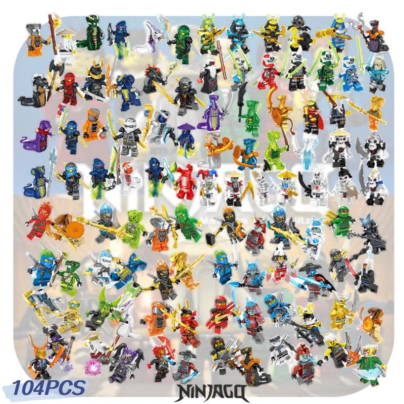 High-quality Moc 104pcs Phantom Ninja Building Blocks Abs Plastic Non-electric Diy