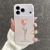 Minimalist Rose Sterling Silver Shell Phone Case for Apple 17/16/15Pro/14ProMax/13/12/11