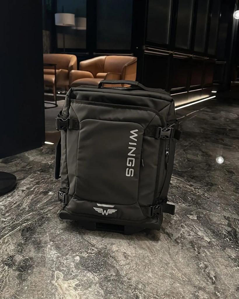 Wings Soft Cabin Suitcase 20" Rook Black
